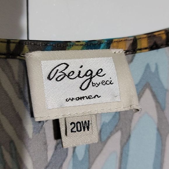 ECI Women's Plus Size Faux Wrap Around Dress - Picture 5 of 9